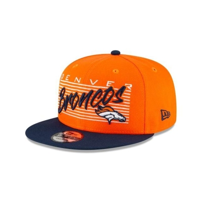 Denver Broncos Gorra | New Era NFL Retro 9fifty Snapback Cap Mexico - Naranjas